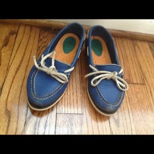 Women's Ladies Girls Blue Sperry Topsiders Deck