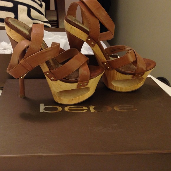 Bebe cognac sandals