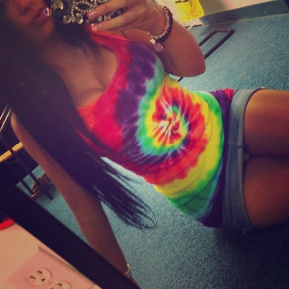 tye-dye dress