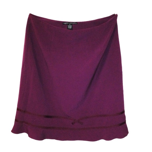 Ruby Wine Day to Night Ruffle Skirt Sz 14