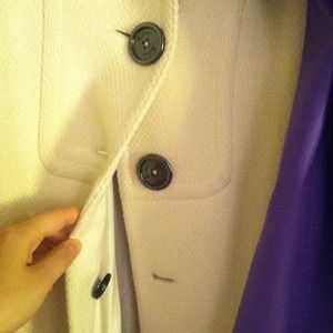 Burberry ivory wool coat. See other postings