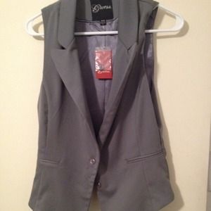 Guess gray vest.