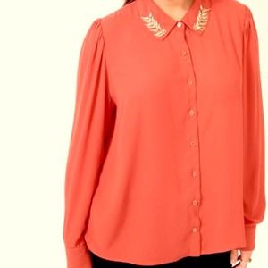 RESERVED blouse with studded collar
