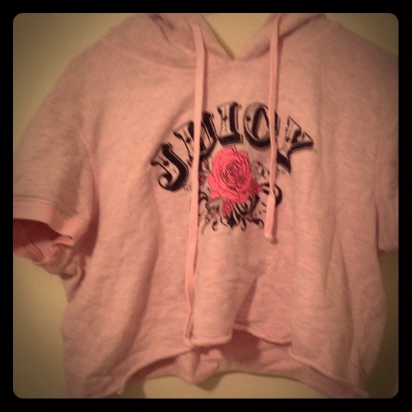 Cropped juicy couture hoodie