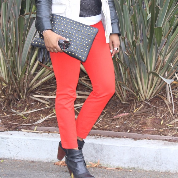 Sold in bundle. J.Crew Minnie Pant (red)