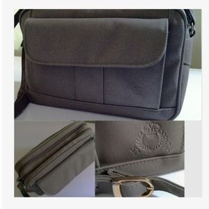 Vintage Preppy Grey Shoulder Bag