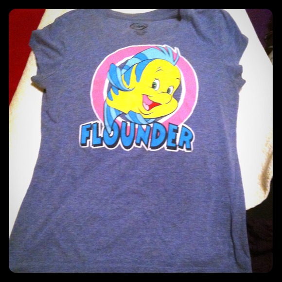 Cute Flounder T Shirt from the little mermaid
