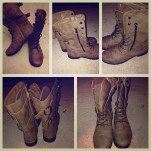 Rue 21 Brown Combat Boots!!
