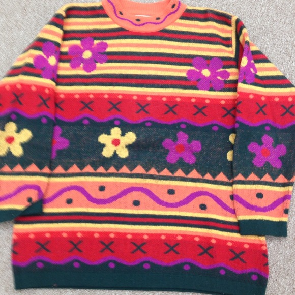 Colorful wool sweater!
