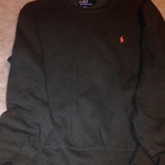 Army Green Polo Sweatshirt