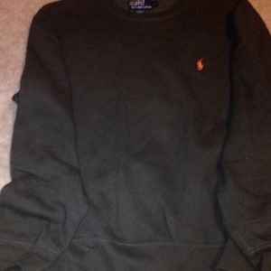 Army Green Polo Sweatshirt