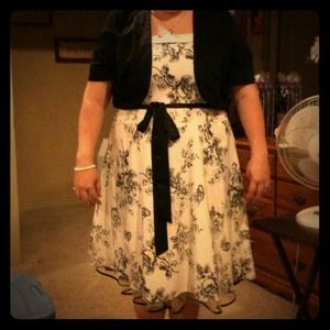 Dress barn. Black and white semi formal dress