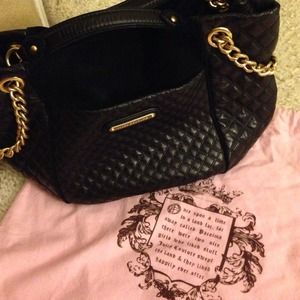 Juicy Couture Black leather & Suede Bag