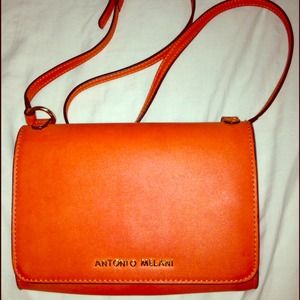 Antonio Melani orange cross body shoulder bag