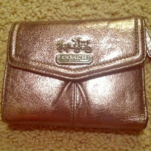 ❌SOLD❌Silver Coach Wallet