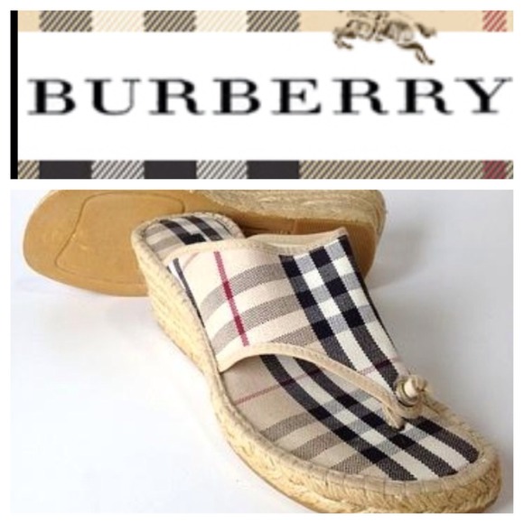 🎉Sold🎉 Burberry Wedge Sandals🎉