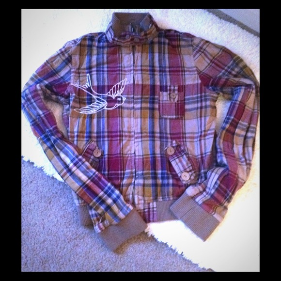 Plaid Jacket: 100% Cotton!