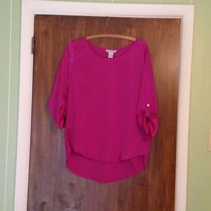 Magenta Blouse