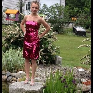 Fuschia, Cocktail Dress.