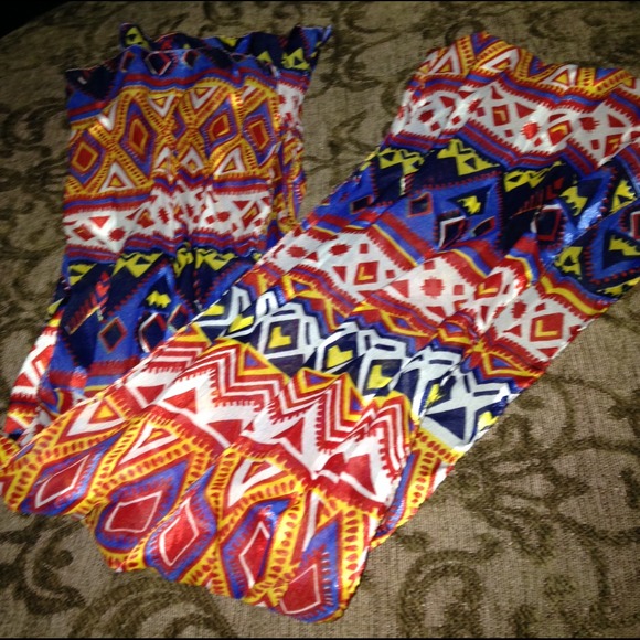 Aztec Print Silky Scarf - Picture 1 of 1