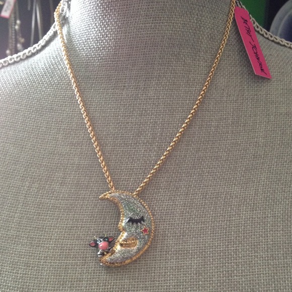 Betsey Johnson Jewelry - Betsey Johnson moon pendent necklace