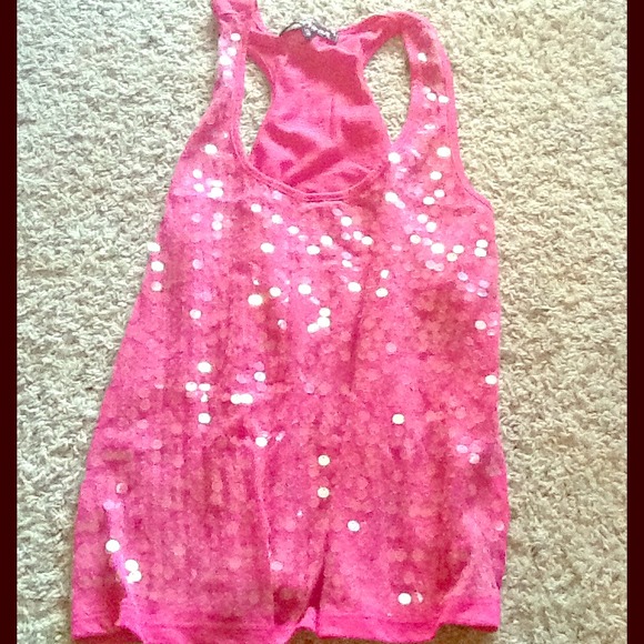 Pink Sequin Tank!
