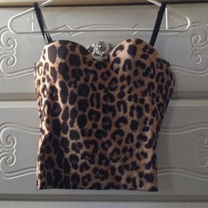 Sexy leopard corset