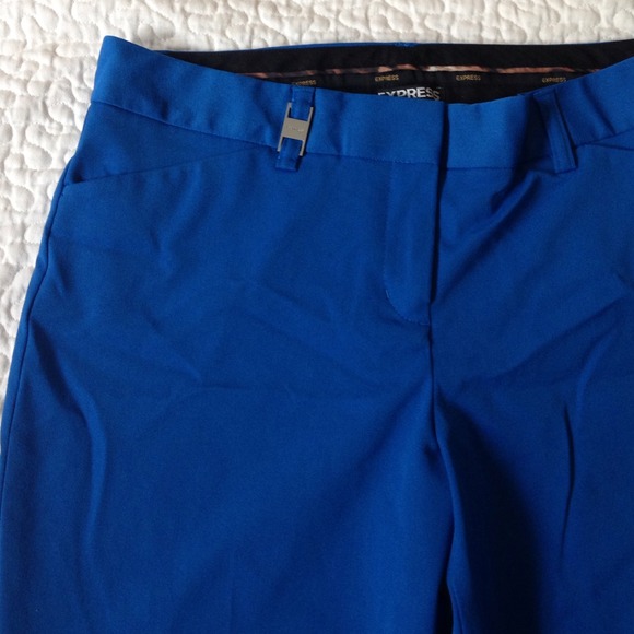 🎉SOLD🎉Express Editor Pants Blue 💙 6 Short - Picture 2 of 3