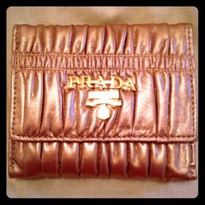 Bronze Prada Wallet