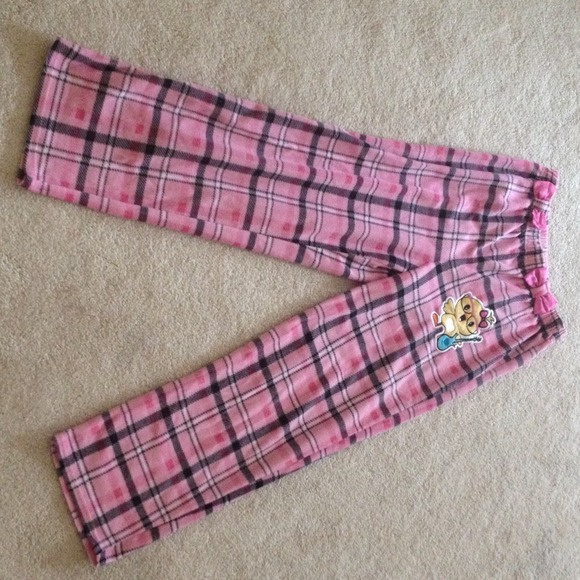 Girls size 14-16 Pink Flannel Pajama Pants