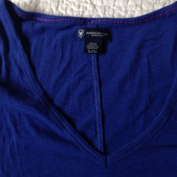 AE Long Sleeve Blue Top 💙 Large - Picture 2 of 3