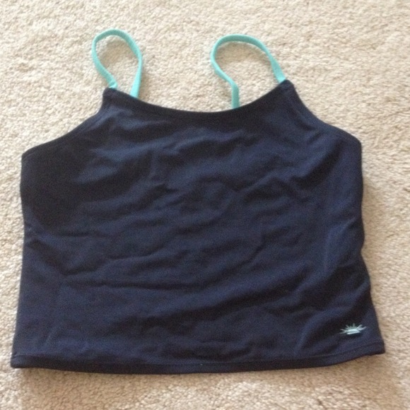 Girls Large Swimsuit Top from Old Navy blue - Picture 1 of 3