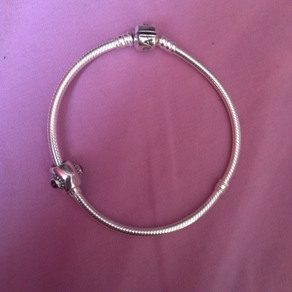 Authentic pandora bracelet with charm!
