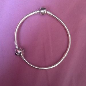 Authentic pandora bracelet with charm!