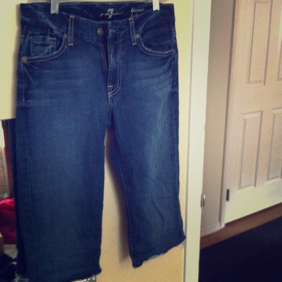 7 for all mankind, Kimmie Bootcut cut-off jeans