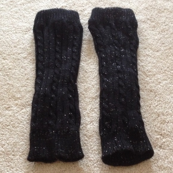 Sparkly black boot toppers/legwarmers
