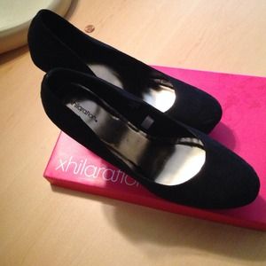 Black  suede stilettos