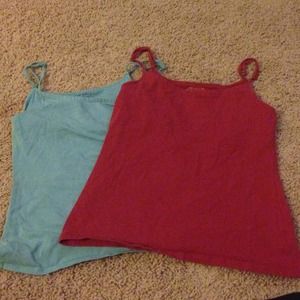 Old navy shelf bra cami's (2)