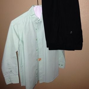 Boys size 10 bottom dress shirt and pants