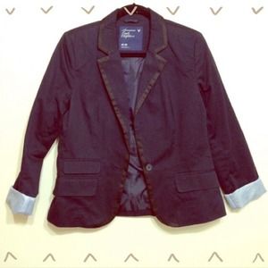 Reduced 🎉 navy blue blazer with black trim