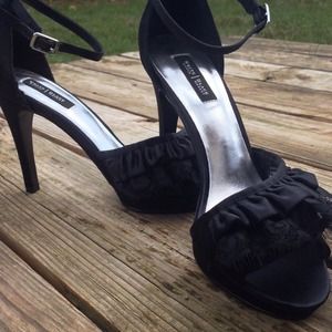 Black Lace Heels