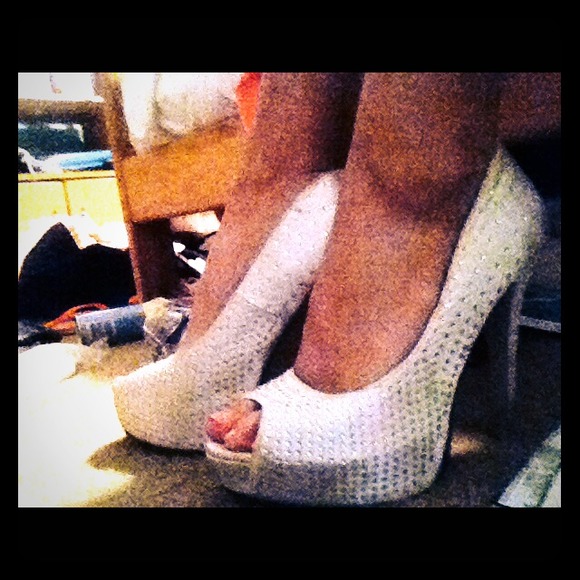 Bedazzled high heels
