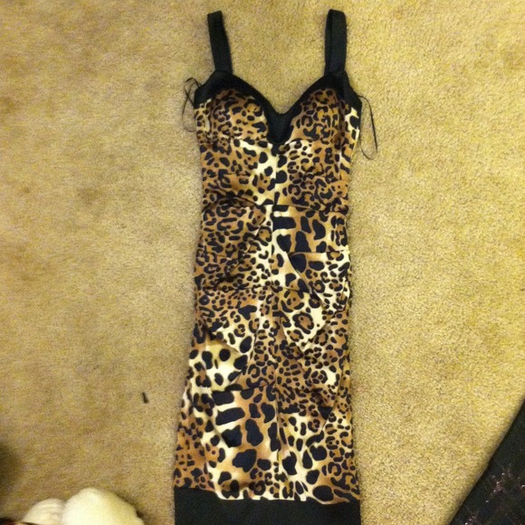 Leopard cocktail dress