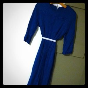 vintage cerulean dress. beautiful on.
