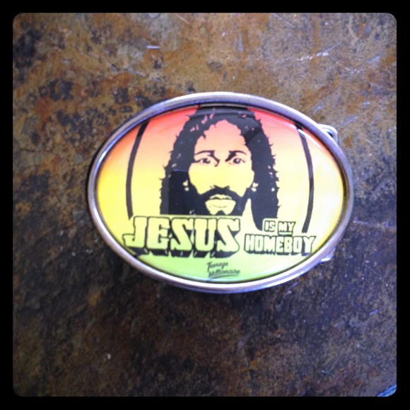 Teenage Millionaire Accessories - 🌸Jesus is my Homeboy belt buckle NWT🌸