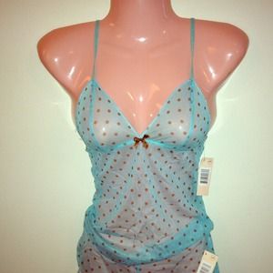 Mesh Cami and Boyshort Set Size Small