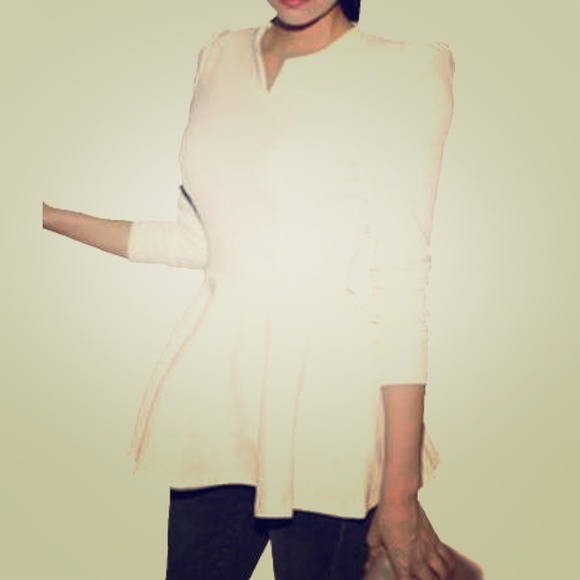 White peplum Blouse