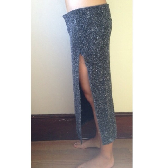 DIY Sparkly Black Skirt