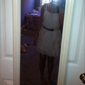 white spaghetti strap dress