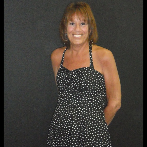 White House Black Market polka dot dress...size 6